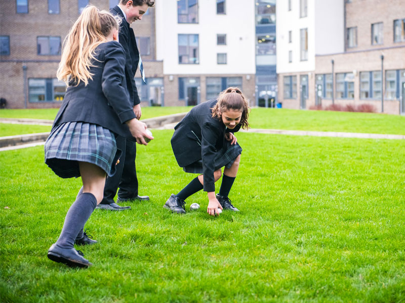 Children playing at Holyport College